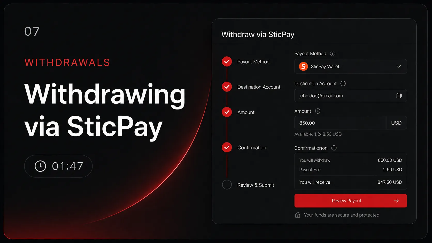 Withdrawing via SticPay